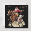Search for vintage cowboy christmas cards Santa