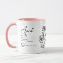 Search for april mugs Birth month flower