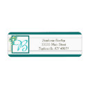 Search for peacock blue return address labels Feather