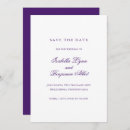 Search for royal purple save the dates Simple