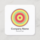 Recherche de concentration cartes visite Carré