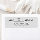 Search for newlywed return address labels Calligraphy