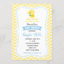 Search for rubber duck baby boy shower invitations Yellow