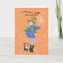 Search for witch hat halloween cards Black cat