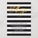 Recherche de rayures invitations Noir et blanc