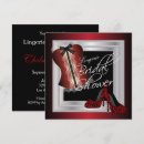 Search for red lingerie shower invitations Black