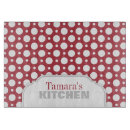 Search for red polka dots cutting boards Modern