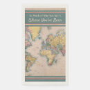 Search for world map napkins Wanderlust