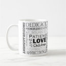 Search for word collage mugs Black and white