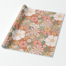 Recherche de style bohème papier cadeau Fleurs