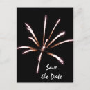 Search for fireworks save the dates Black