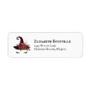 Search for party hat return address labels Halloween