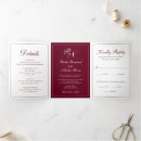 Search for classic simple wedding invitations Burgundy