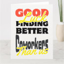 Search for farewell coworker cards Good luck