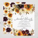 Search for floral bouquet bridal shower invitations Sunflower