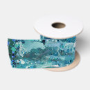 Recherche de turquoise et blanc rubans Sarcelle