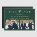 Search for emerald green save the dates Typography