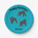 Search for gorilla paper plates Illustration