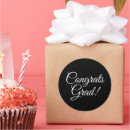 Search for congrats stickers Black and white
