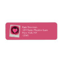 Recherche de romance return address labels Rose