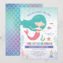 Recherche de little mermaid invitations Sirène