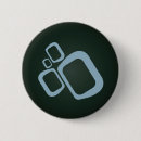 Recherche de bleu et noir badges Rétro