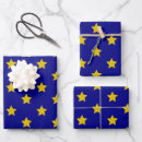 Search for gold star wrapping paper Navy blue