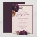 Search for plum baby shower invitations Purple