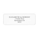 Search for newlywed return address labels Minimalist