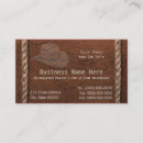 Search for cowboy business cards Leather