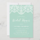 Search for mint green bridal shower invitations Vintage