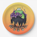 Recherche de chaudron de sorcière assiettes en papier Magique