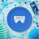 Search for blue and white polka dots plates Trendy