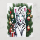 Recherche de tigre blanc cartes postales Cuiller