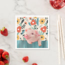 Recherche de porcelet serviettes Animaux de ferme