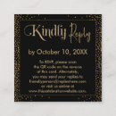 Search for reply enclosure cards Black