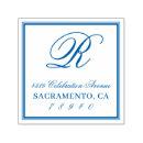 Search for classic monogram return address rubber stamps Initial