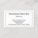 Search for nail technician business cards Minimal