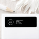 Search for advertisement return address labels Black