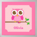 Recherche de rose de hibou posters Girly