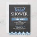 Search for chalkboard bridal shower invitations Blue