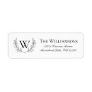 Search for laurel return address labels Rustic