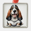 Search for hound dog ornaments Watercolor