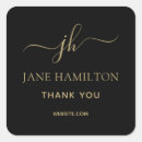 Search for monogram thank you stickers Script