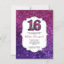 Recherche de photo 16ans anniversaire invitations Violet