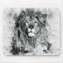Recherche de lion blanc tapis souris Portrait