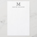 Search for business stationery paper Monogrammed