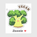 Search for funny broccoli stickers Green