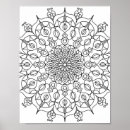 Search for adult colouring posters Mandala