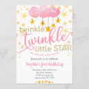 Recherche de twinkle twinkle little star birthday invitations Un an